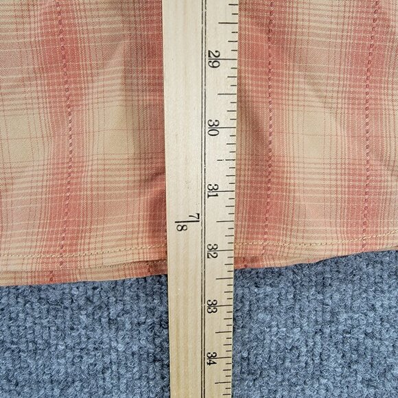 Tommy Bahama Shirt Mens‎ XL Orange Plaid Long Sleeve Button Up Beach Summer - Picture 4 of 7